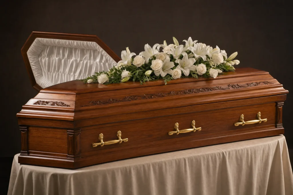 Wooden Coffin Box