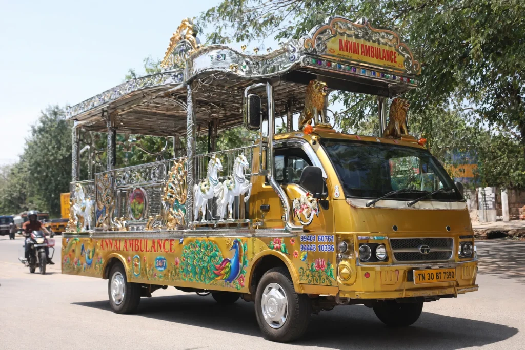 Decorated Hearse Van / Chariot